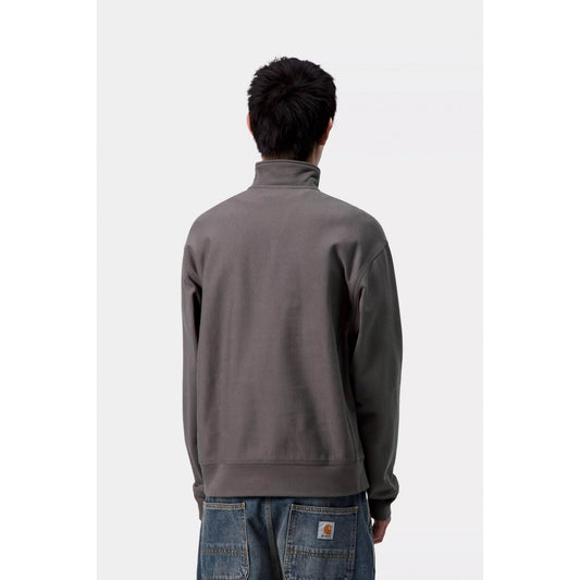 Half Zip American Script Sweat - Porphyry