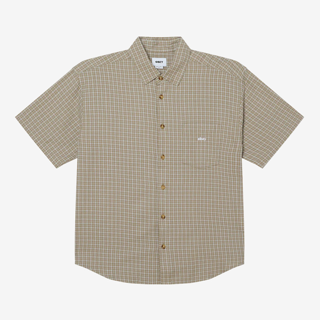 Bigwig Ian Woven Shirt - Dried Sage Multi