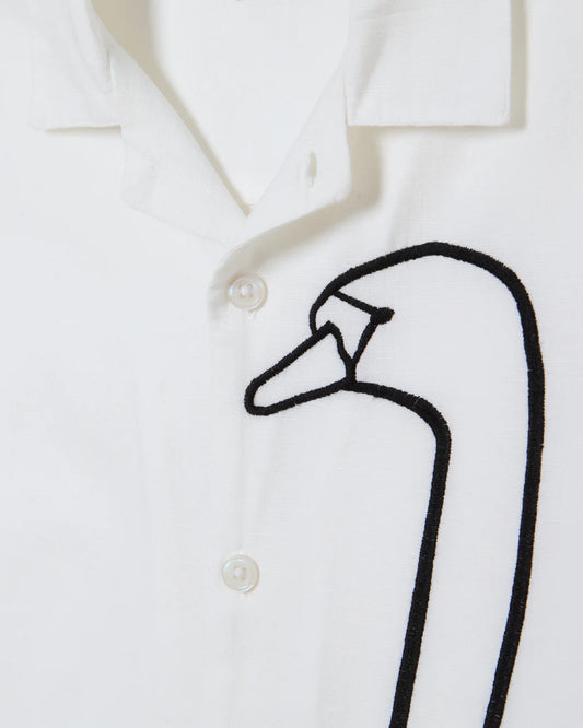 Cliff Woven SS Shirt - White