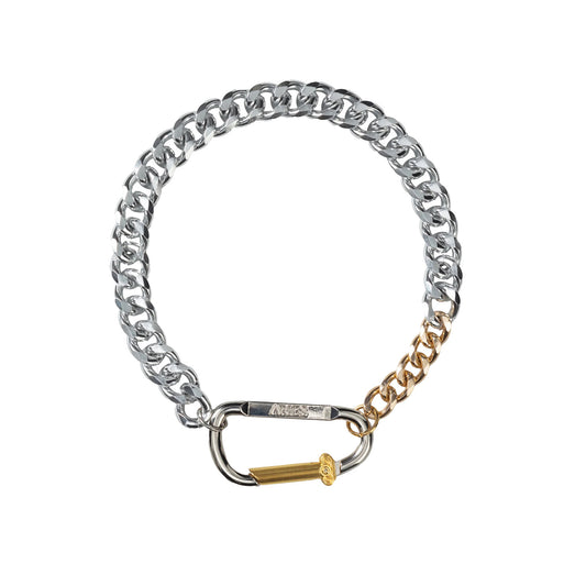 Column Carabiner Necklace - Silver