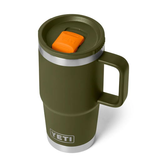 Rambler® 20 oz (591 ml) Travel Mug - Olive / King Crab Orange