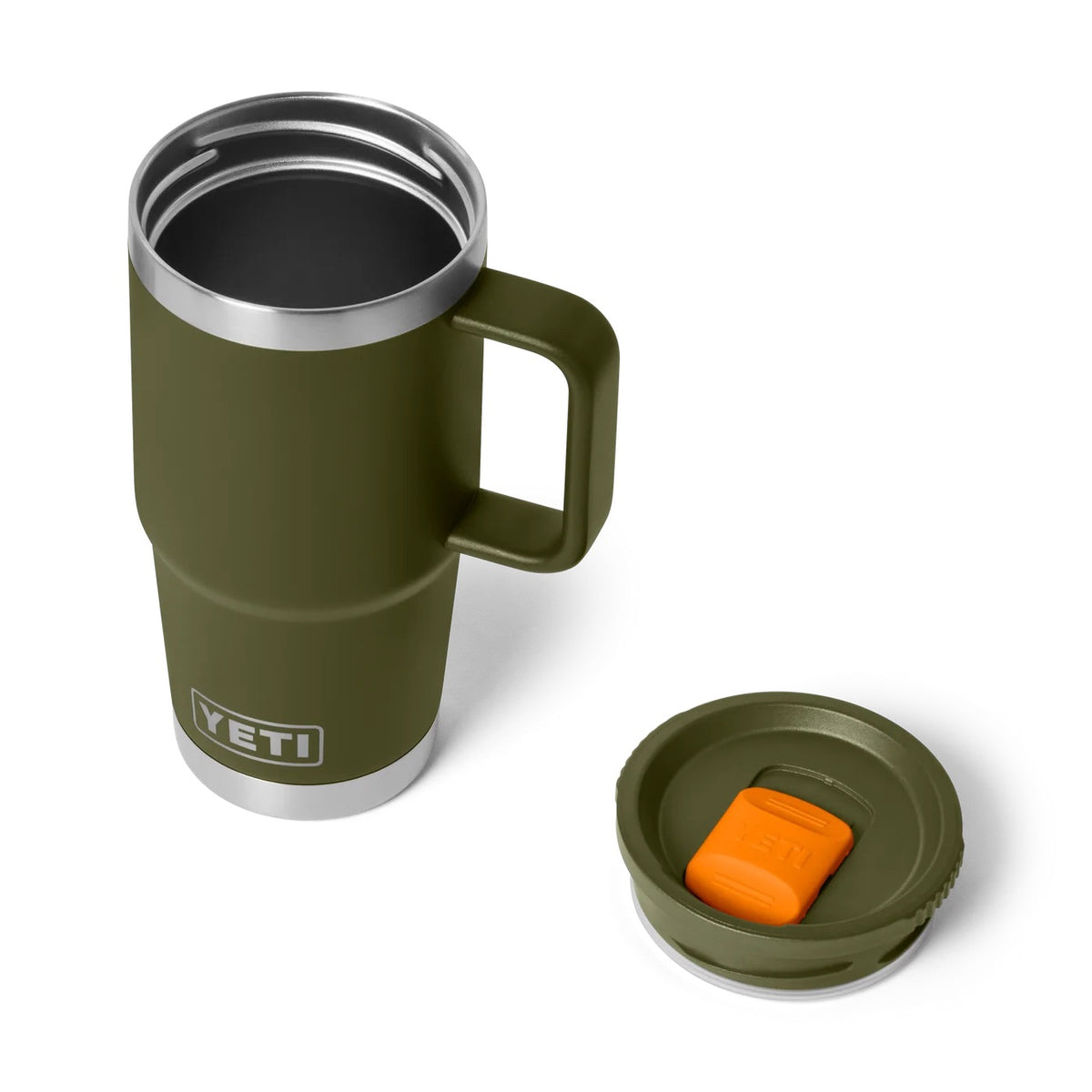 Rambler® 20 oz (591 ml) Travel Mug - Olive / King Crab Orange