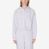 Women's League Cropped Zip Hood - Ash Heather Grey