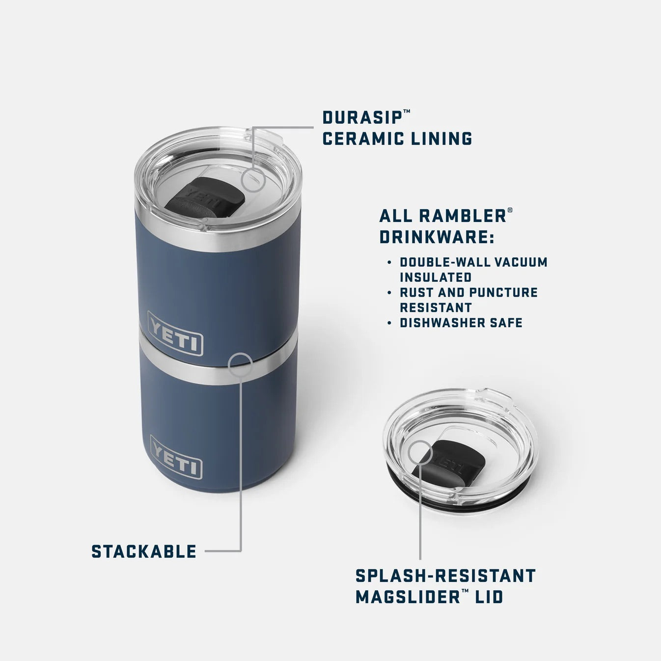 Rambler™ 10oz (295ml) Stackable Lowball 2.0 - Seafoam