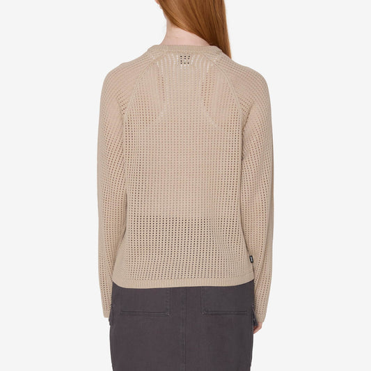 Womens's Talia Open Knit Raglan - Natural