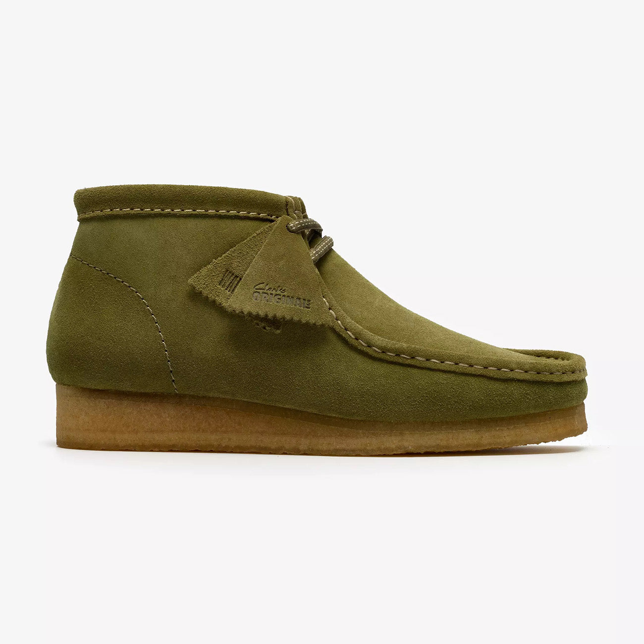 Wallabee Boot - Green Suede