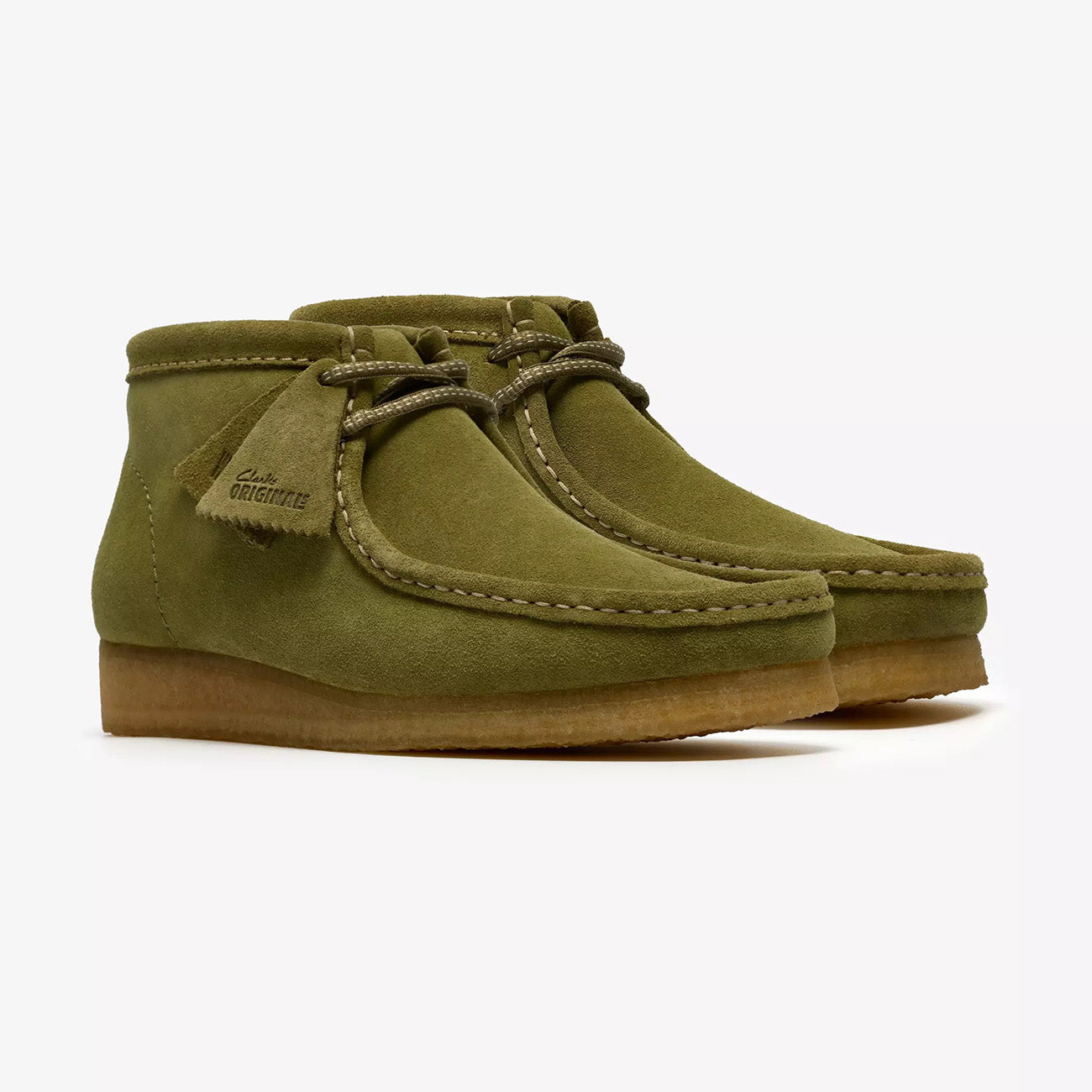 Wallabee Boot - Green Suede