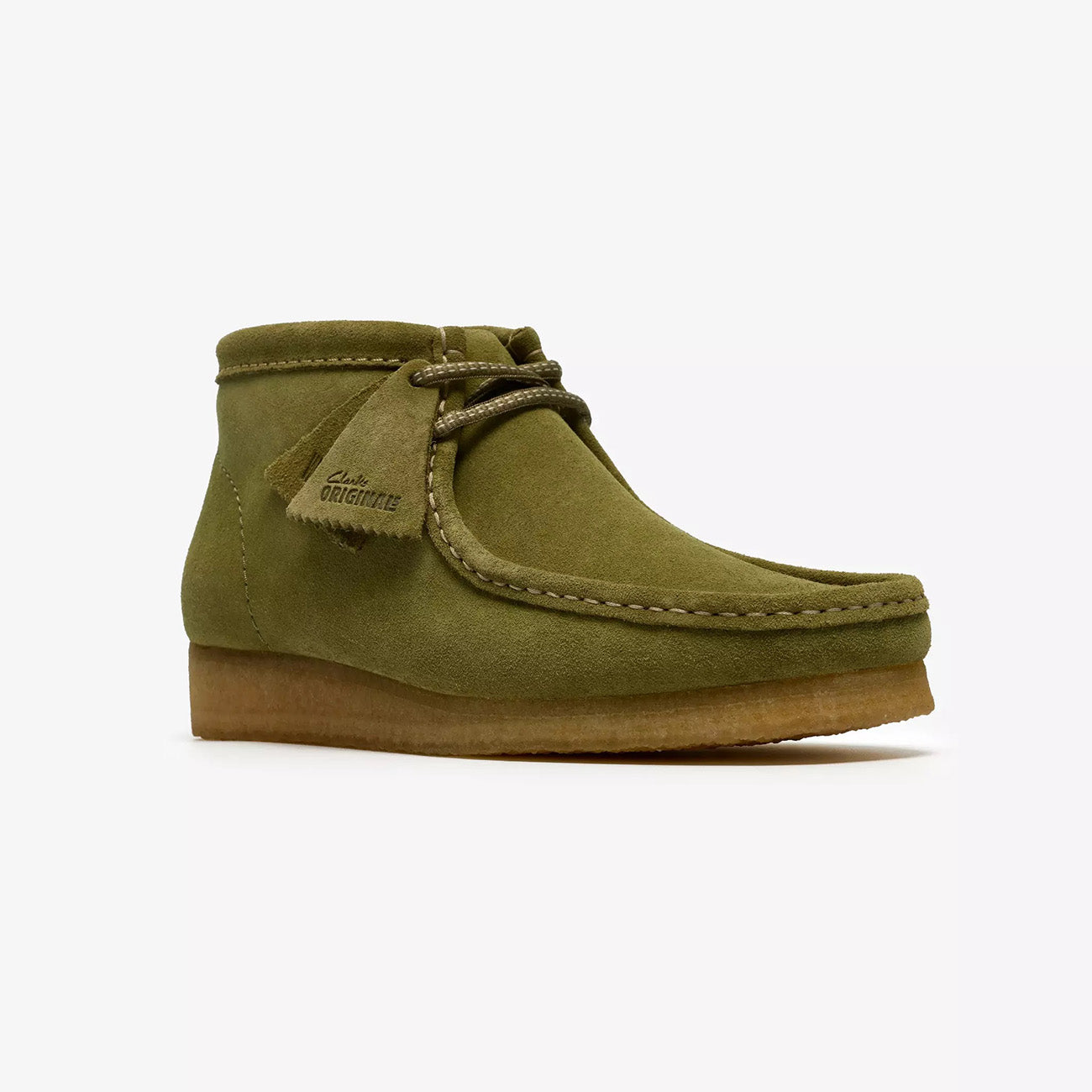 Wallabee Boot - Green Suede