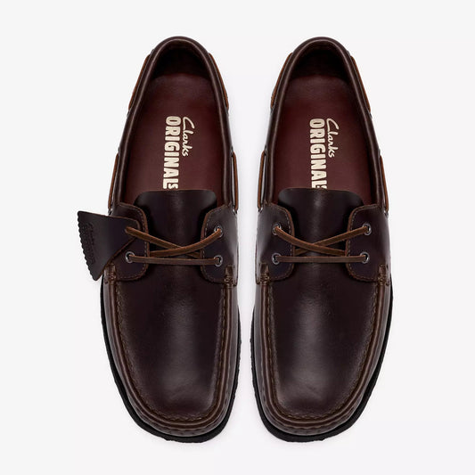 Godney Boat - Brown Leather