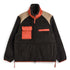 Military Pile Fleece High-Neck Jacket - Dark Chocolate Crazy