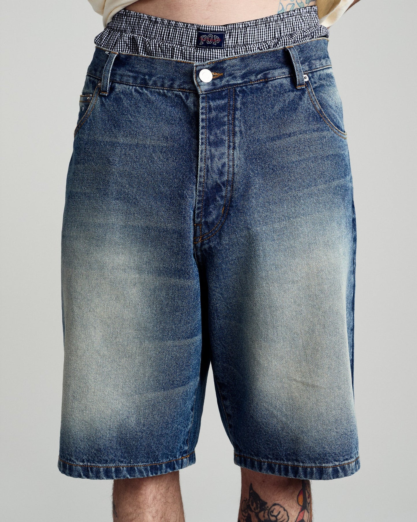 Longer DRS Short - Washed Denim