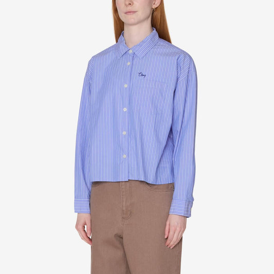 Women's Leisure Stripe Shirt - Blue Multi