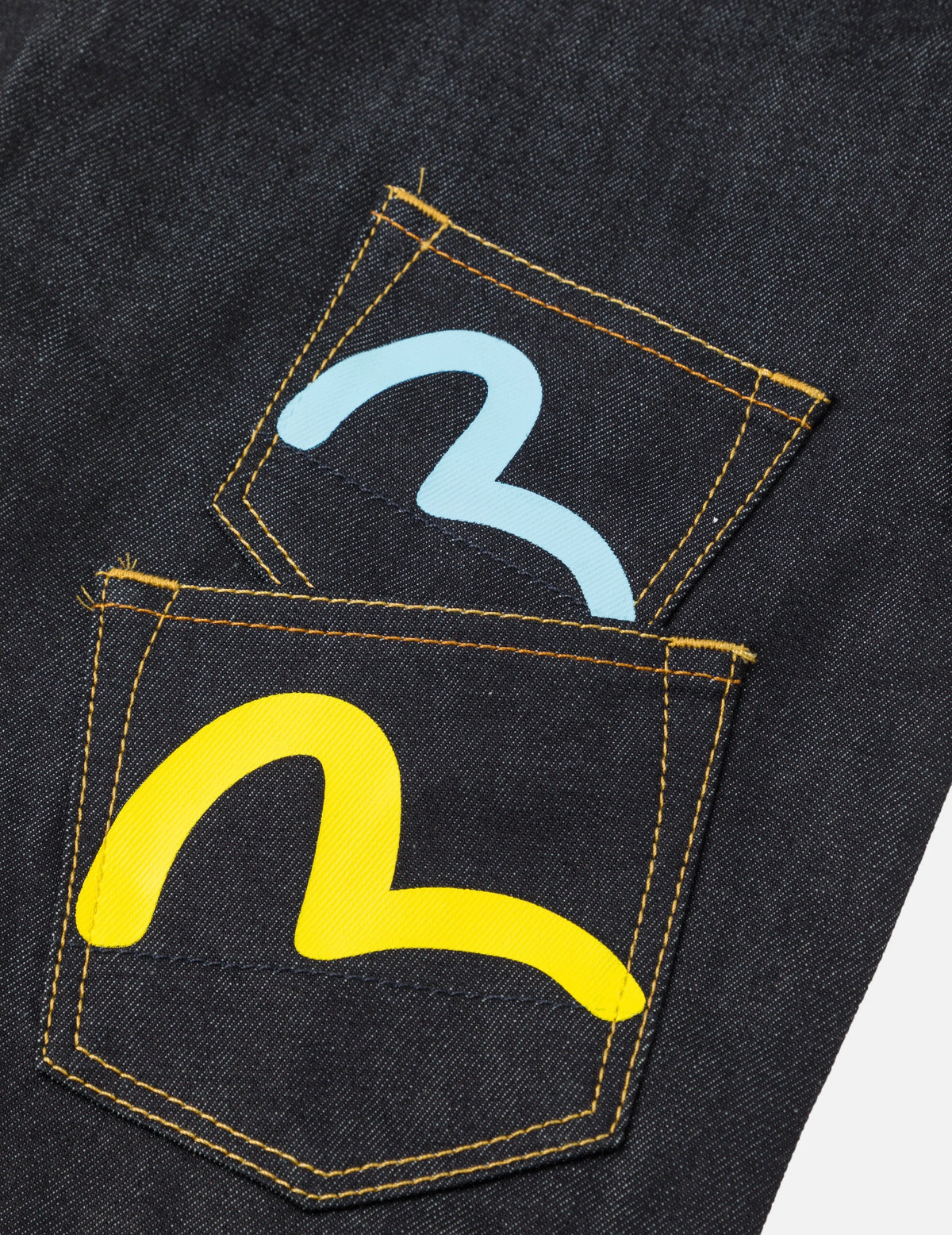 Multi Pocket Seagull Jeans - Regular Fit - Raw Indigo