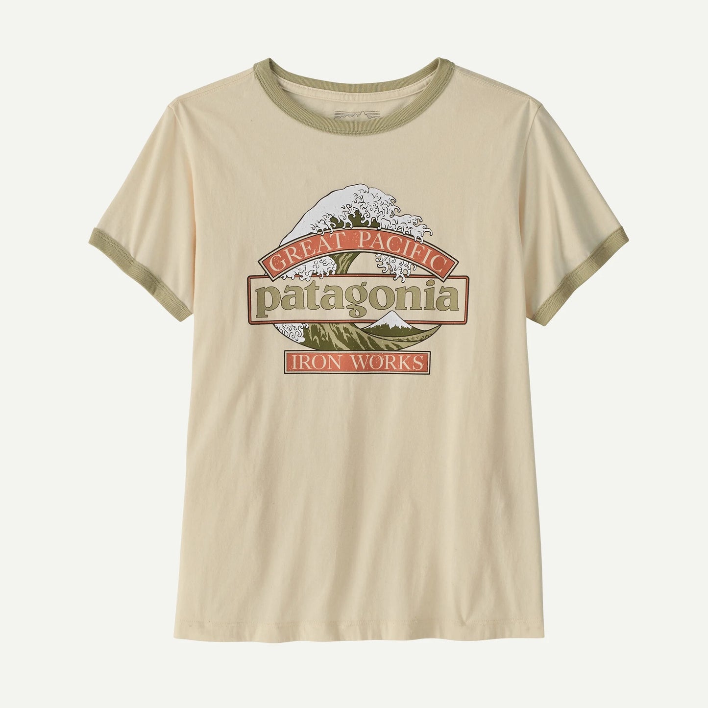 W's Great Waves Ringer Tee - Undyed Natural