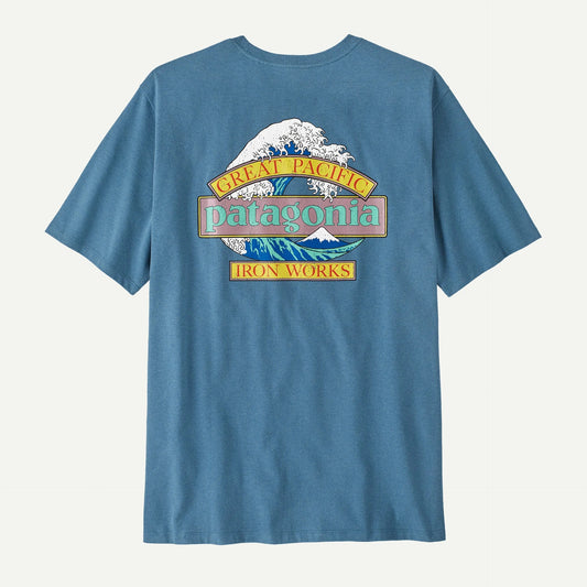 M's Great Waves Responsibili-Tee - Shore Blue