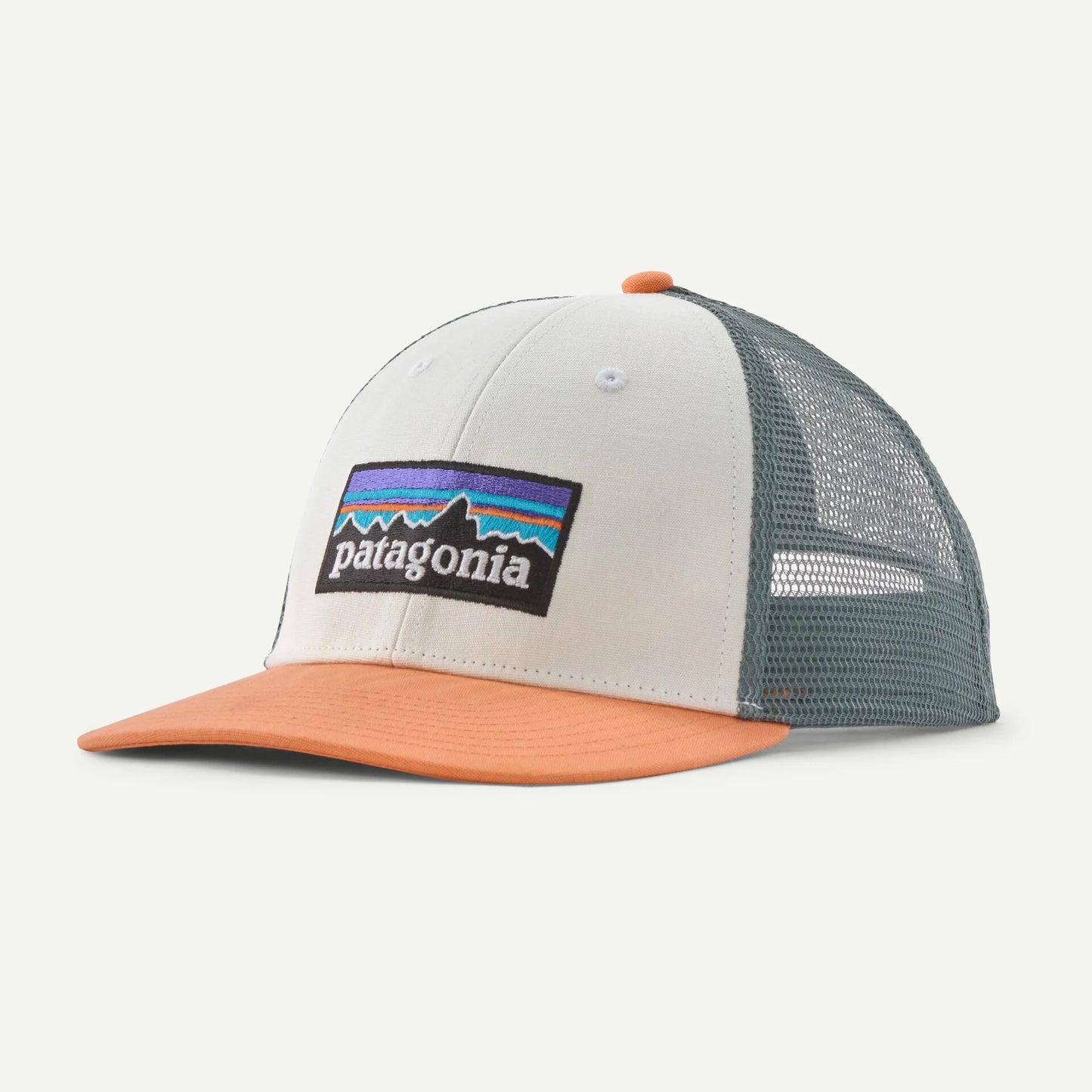 P-6 Logo LoPro Trucker Hat - White / Peach Sherbet