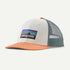 P-6 Logo LoPro Trucker Hat - White / Peach Sherbet