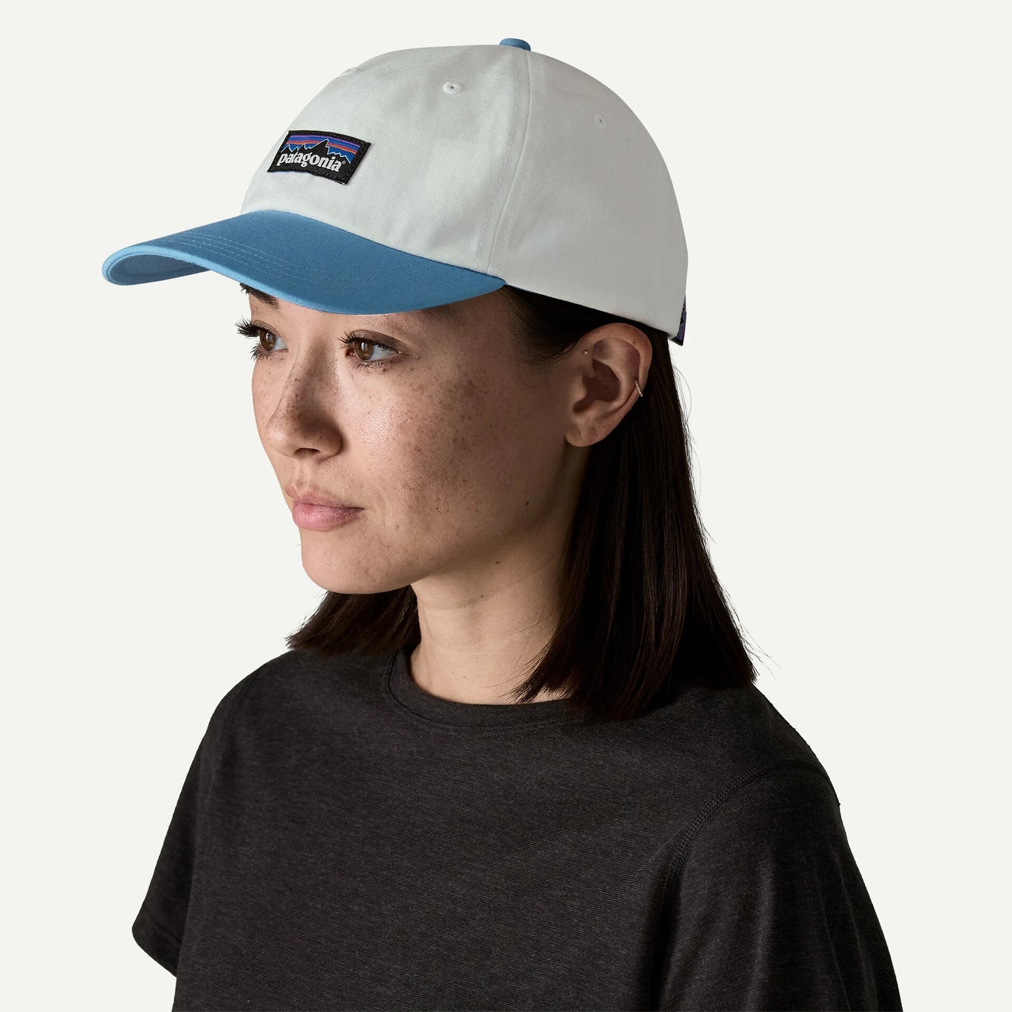P-6 Label Trad Cap - Birch White w/Shore Blue