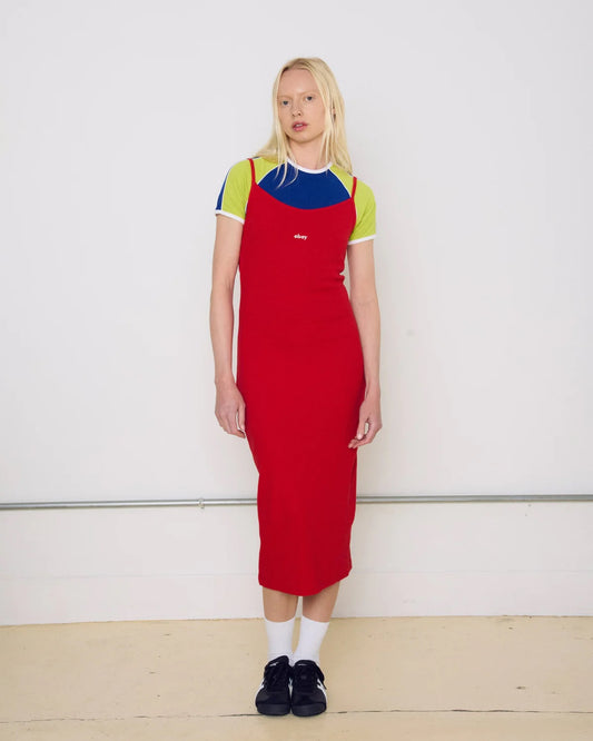 Bianca Long Tank Dress - Cherry