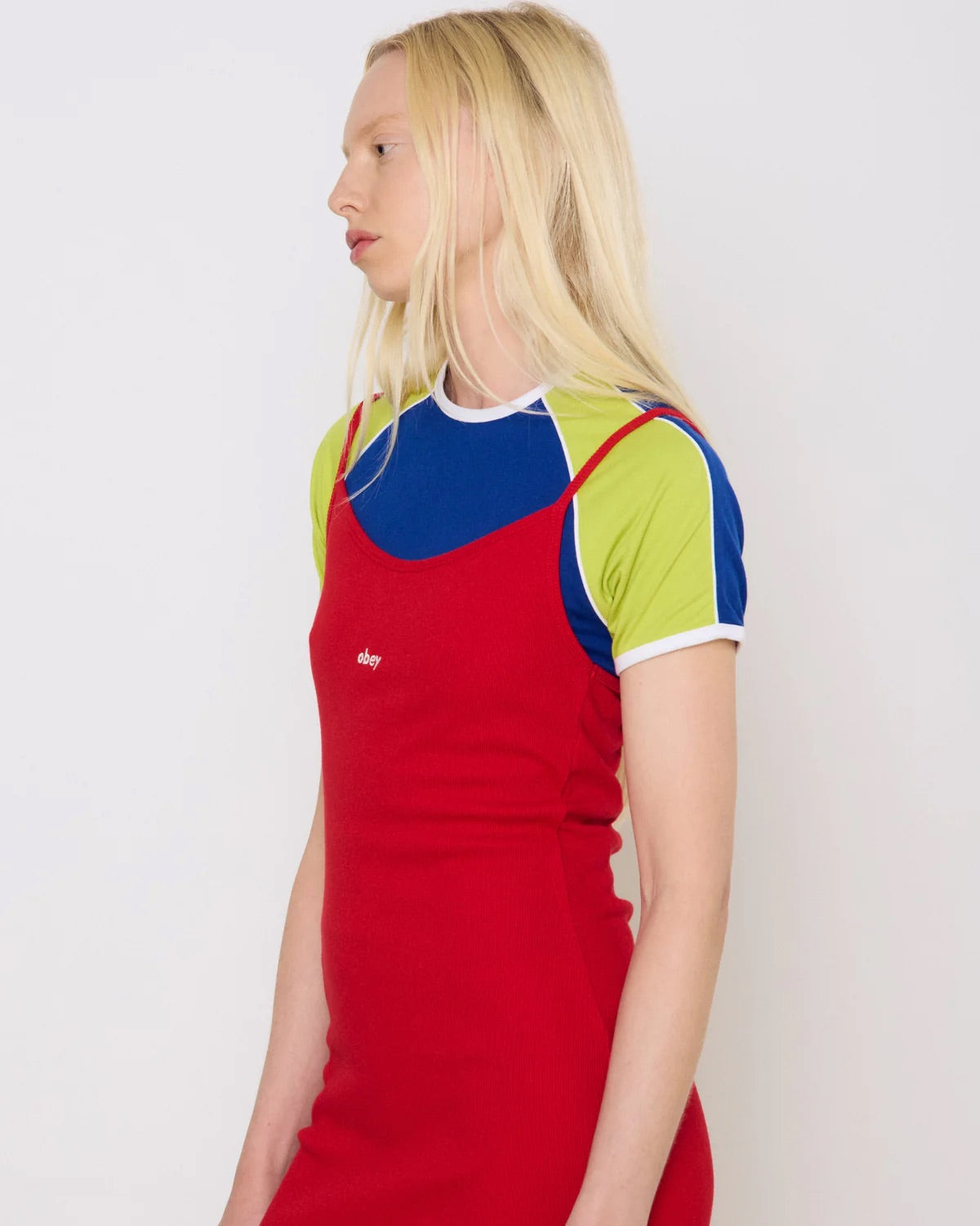 Bianca Long Tank Dress - Cherry