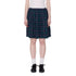 Shelly Plaid Pleated Skirt - Green Multi