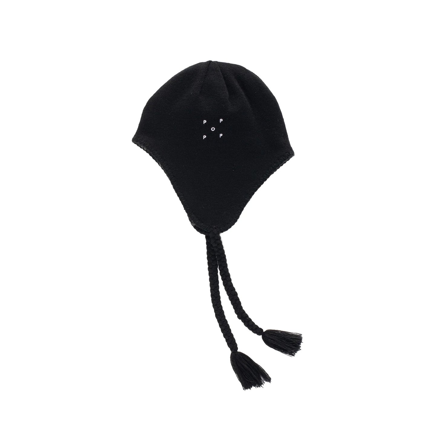 Reversible Earflap Beanie - Black/Charcoal