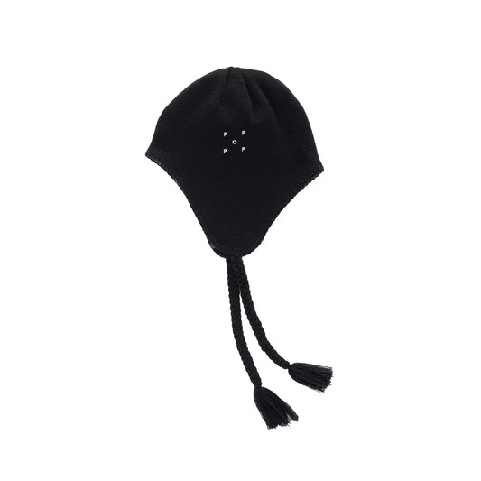 Reversible Earflap Beanie - Black/Charcoal