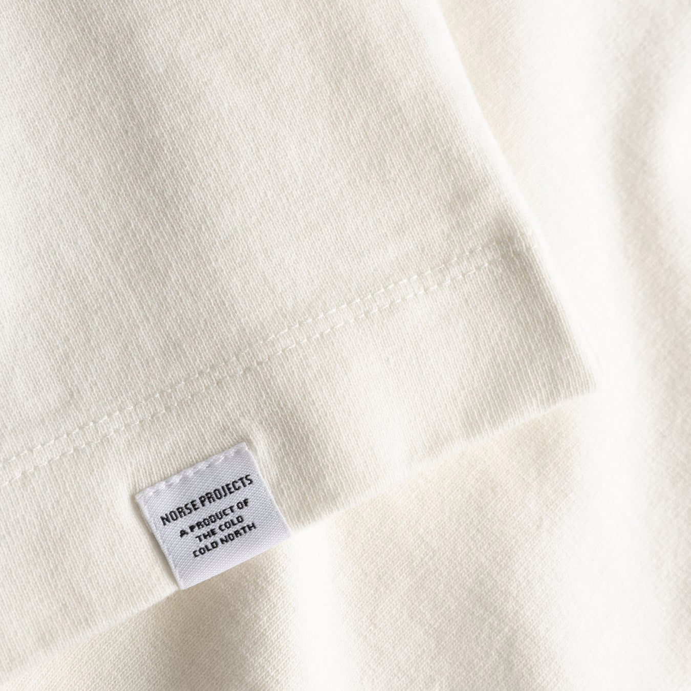 Isefjord Compact Cotton LS T-shirt - Ecru