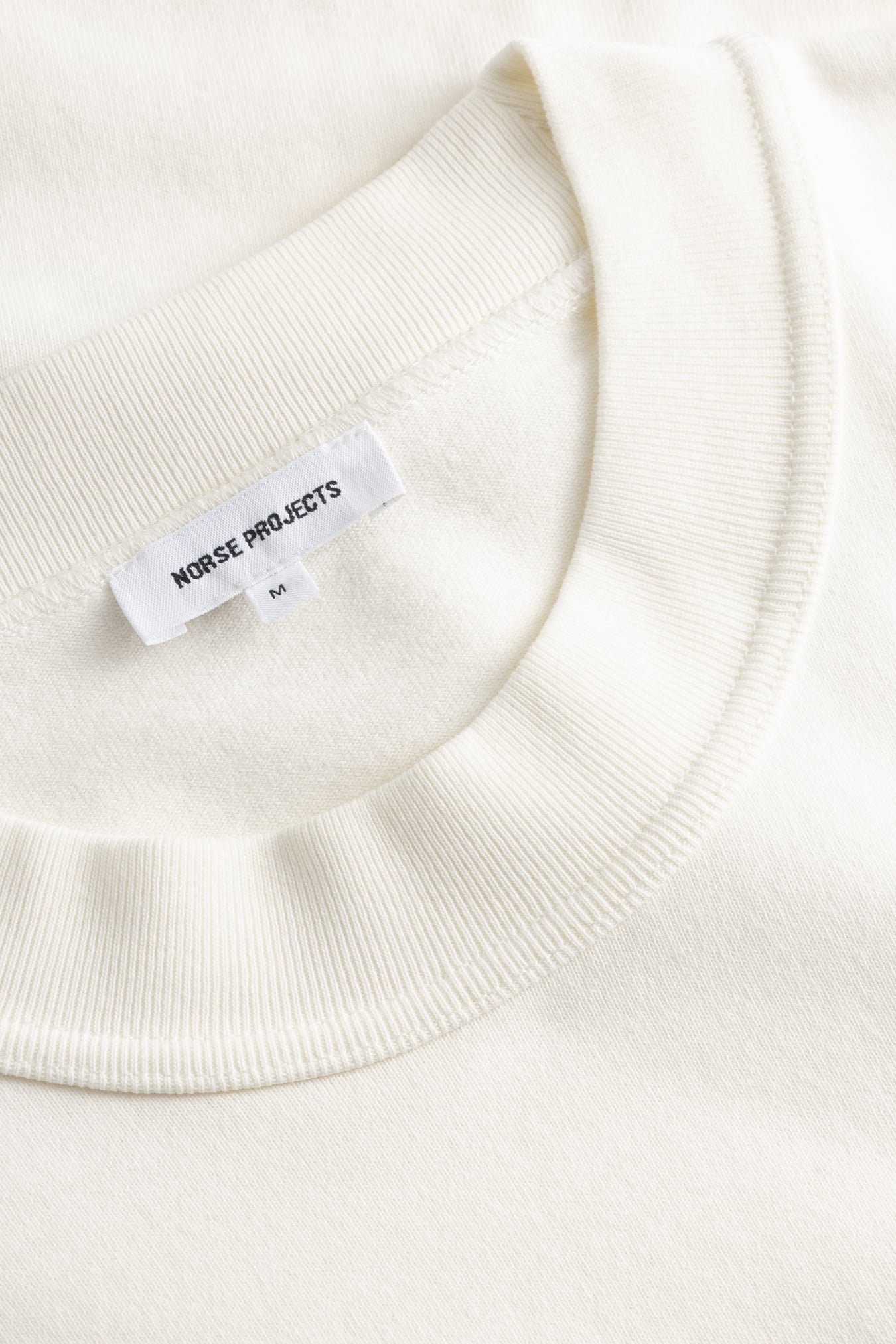 Isefjord Compact Cotton LS T-shirt - Ecru