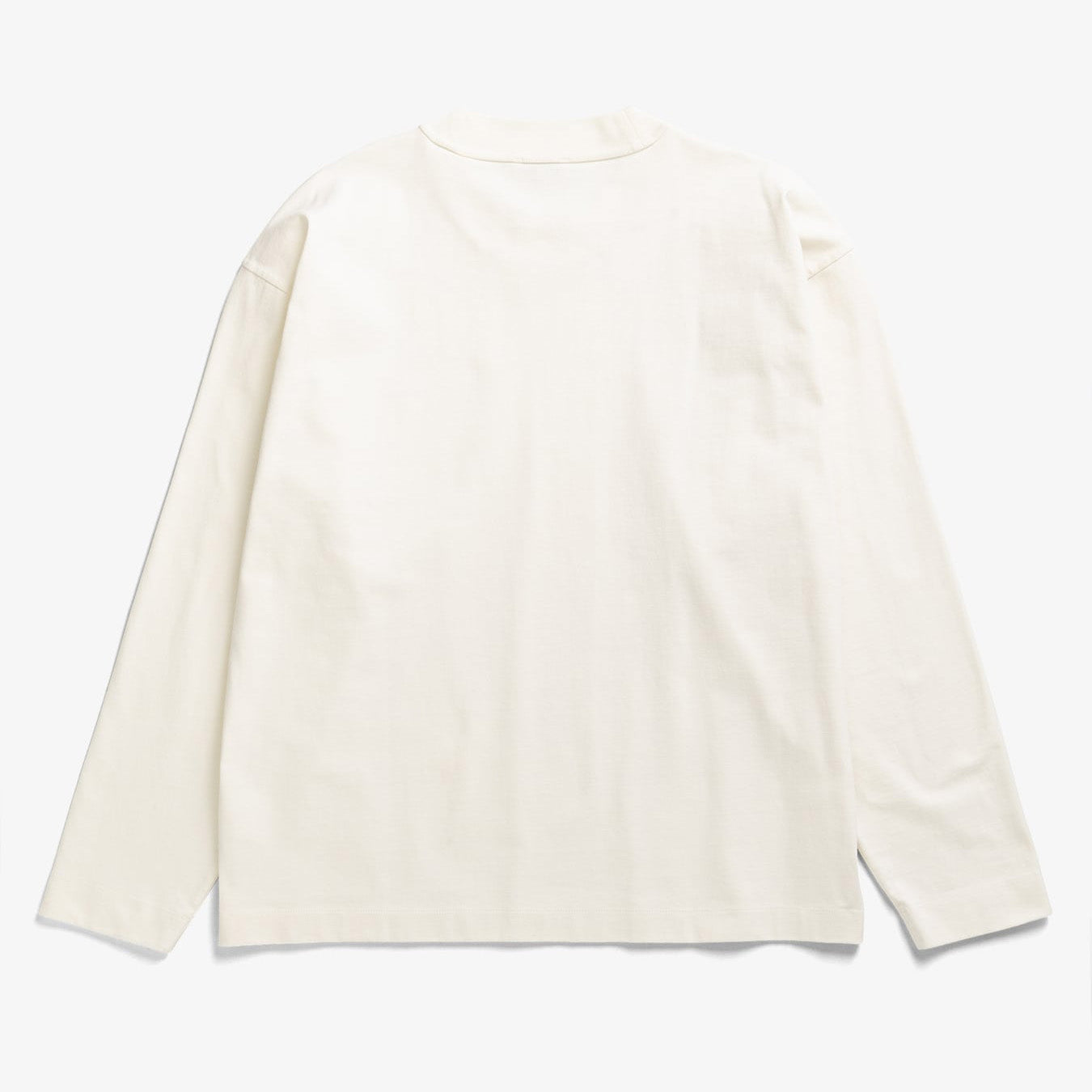 Isefjord Compact Cotton LS T-shirt - Ecru