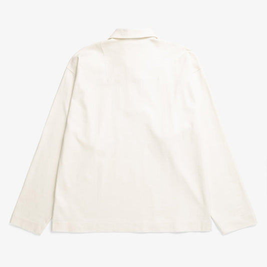 Isefjord Compact Cotton LS Polo - Ecru