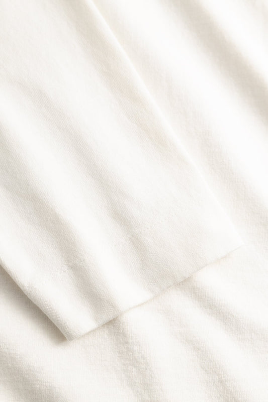 Isefjord Compact Cotton LS Polo - Ecru