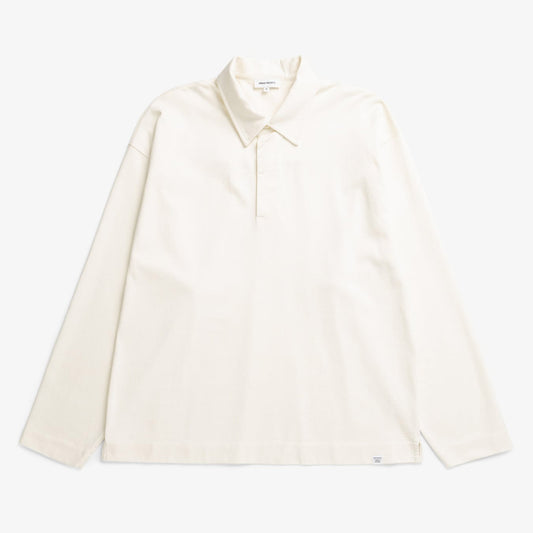 Isefjord Compact Cotton LS Polo - Ecru