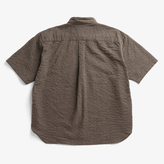 Espevik Oversized Check SS Shirt - Taupe