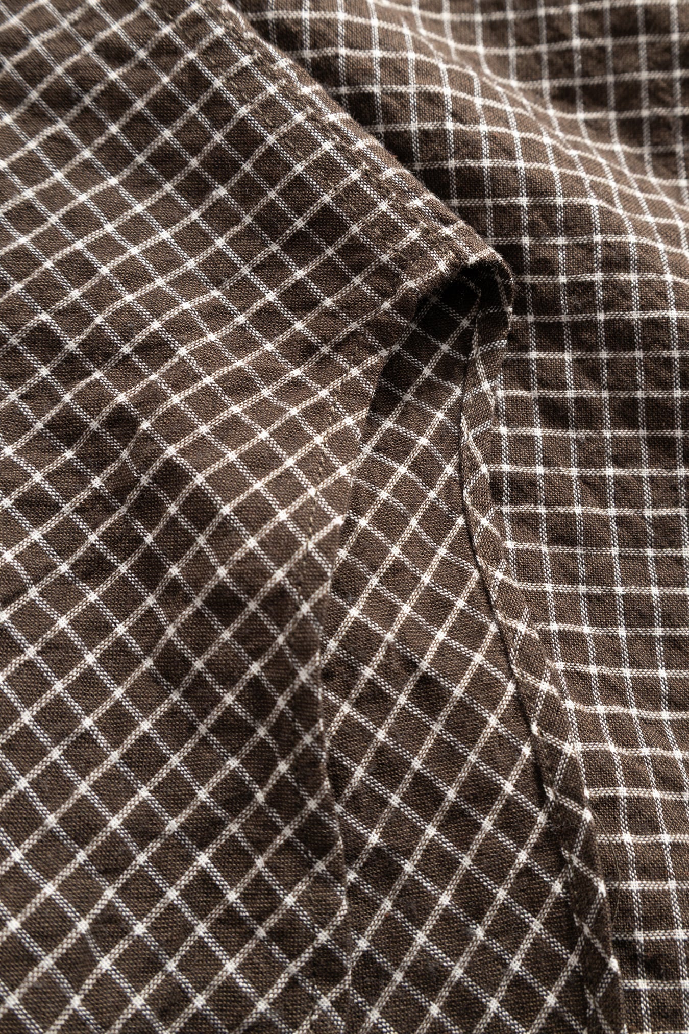 Espevik Oversized Check SS Shirt - Taupe