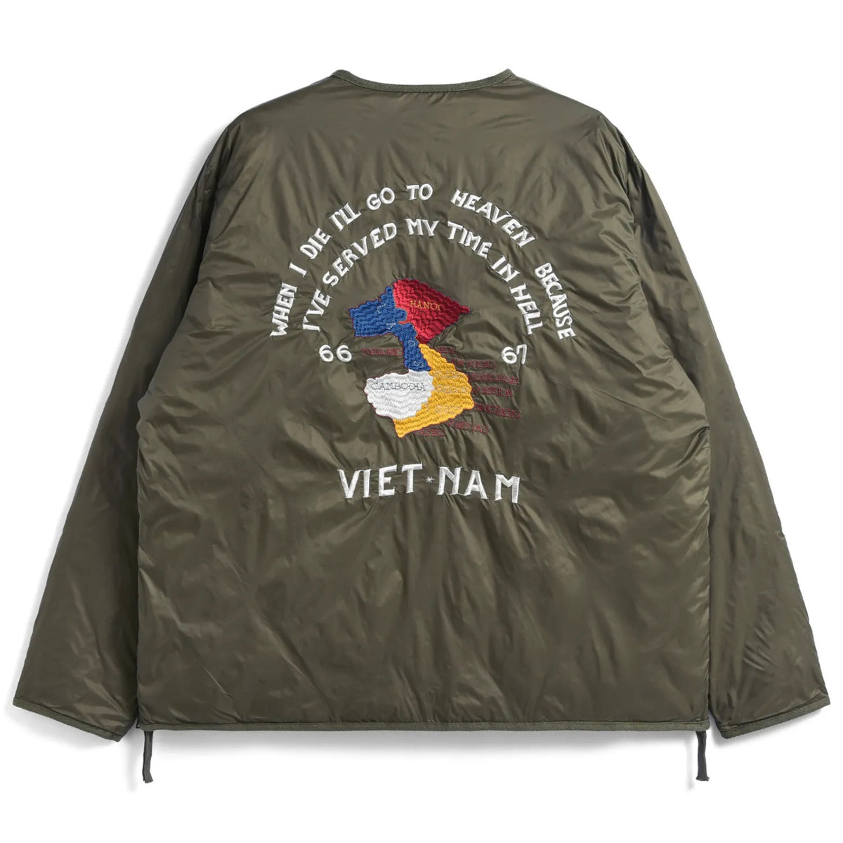 Reversible "Vetjan" Down Jacket - Olive