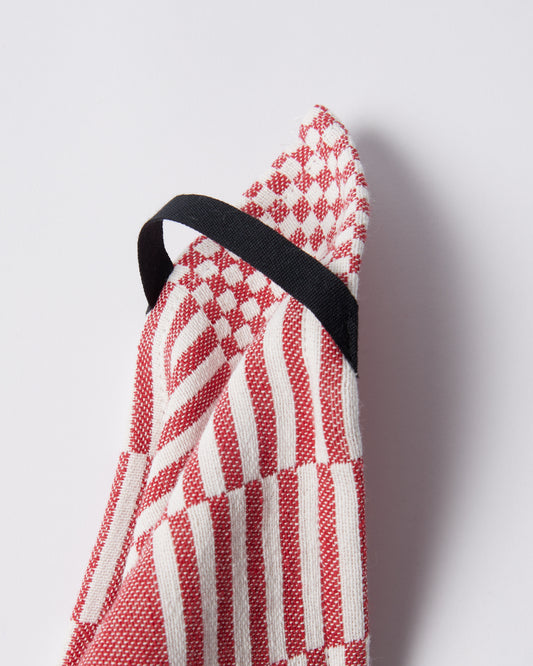 Infinite kitchen bird towel set - Red