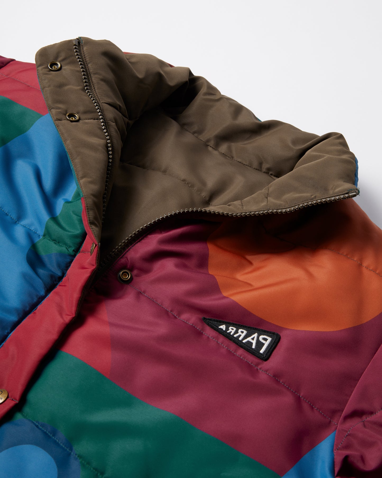 Protect the sun reversible puffer jacket - Brown