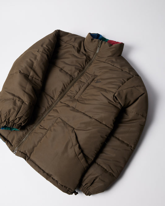 Protect the sun reversible puffer jacket - Brown