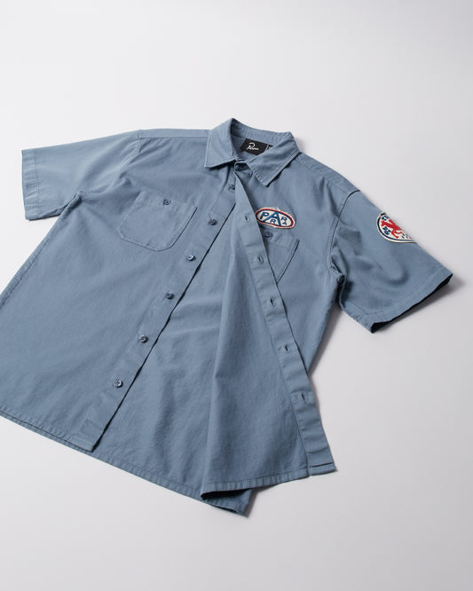 Gas Station Short Sleeve Shirt - Blue
