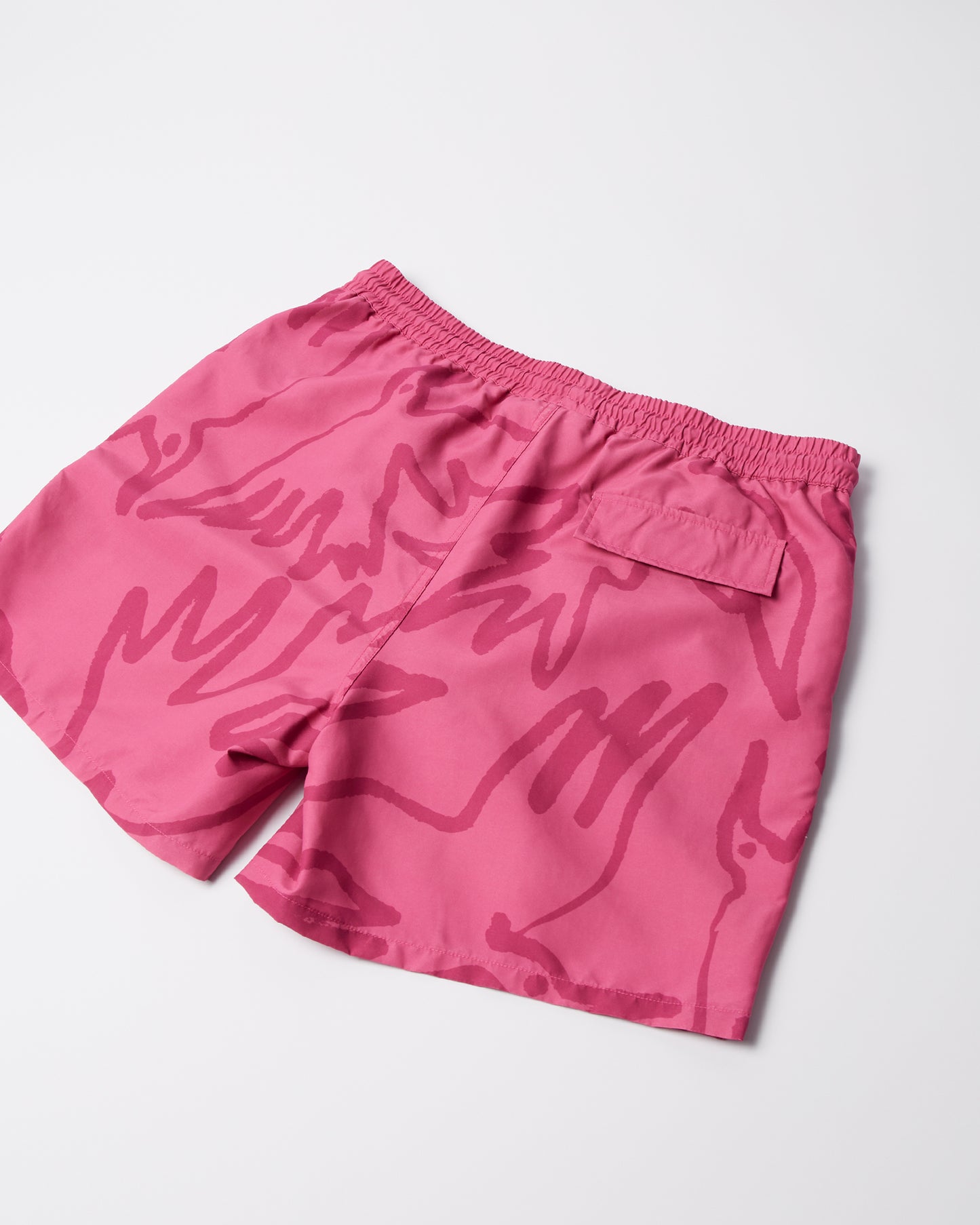 Birds Fly Free Swim Shorts - Purple Pink