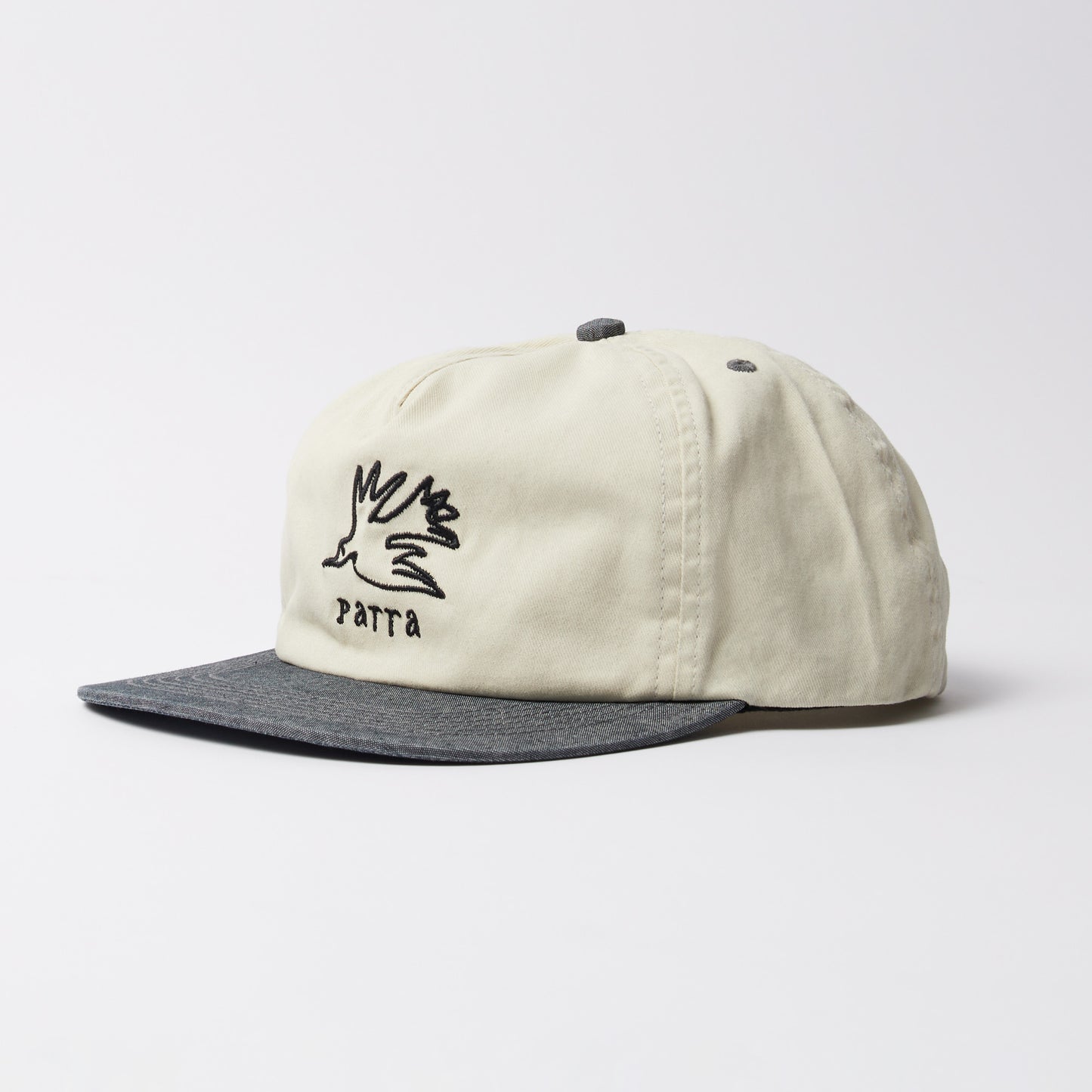 Yarn Bird 5 Panel Hat - Off White