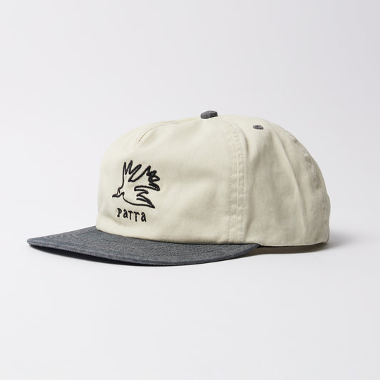 Yarn Bird 5 Panel Hat - Off White