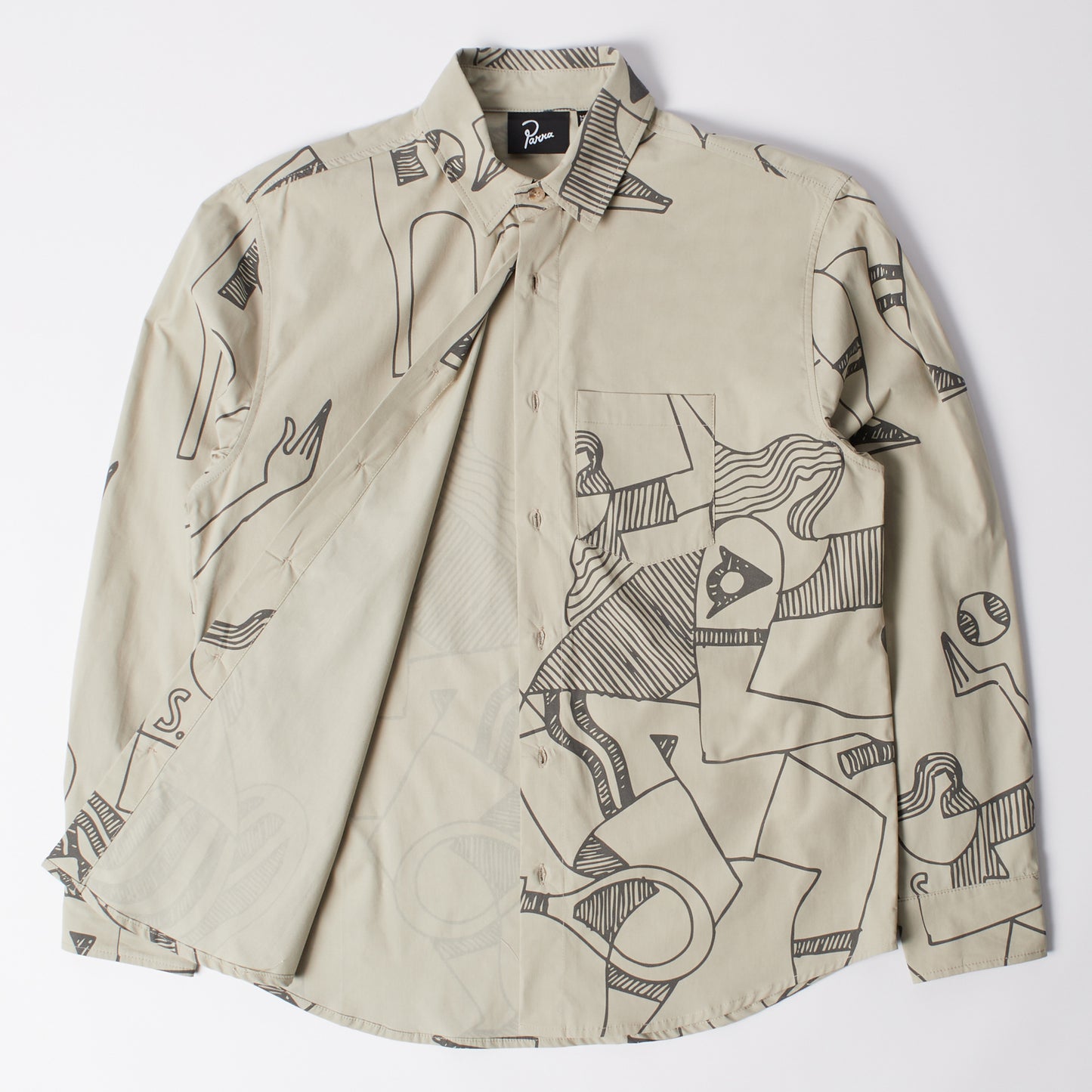 Pen Drawings Shirt - Sand