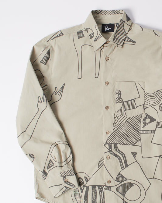 Pen Drawings Shirt - Sand