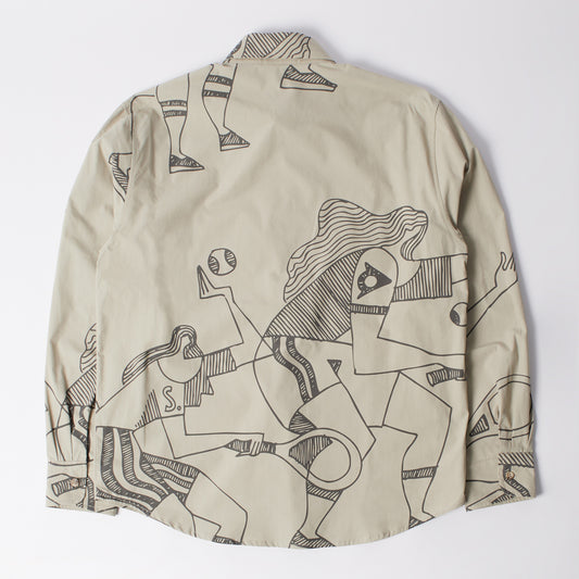 Pen Drawings Shirt - Sand