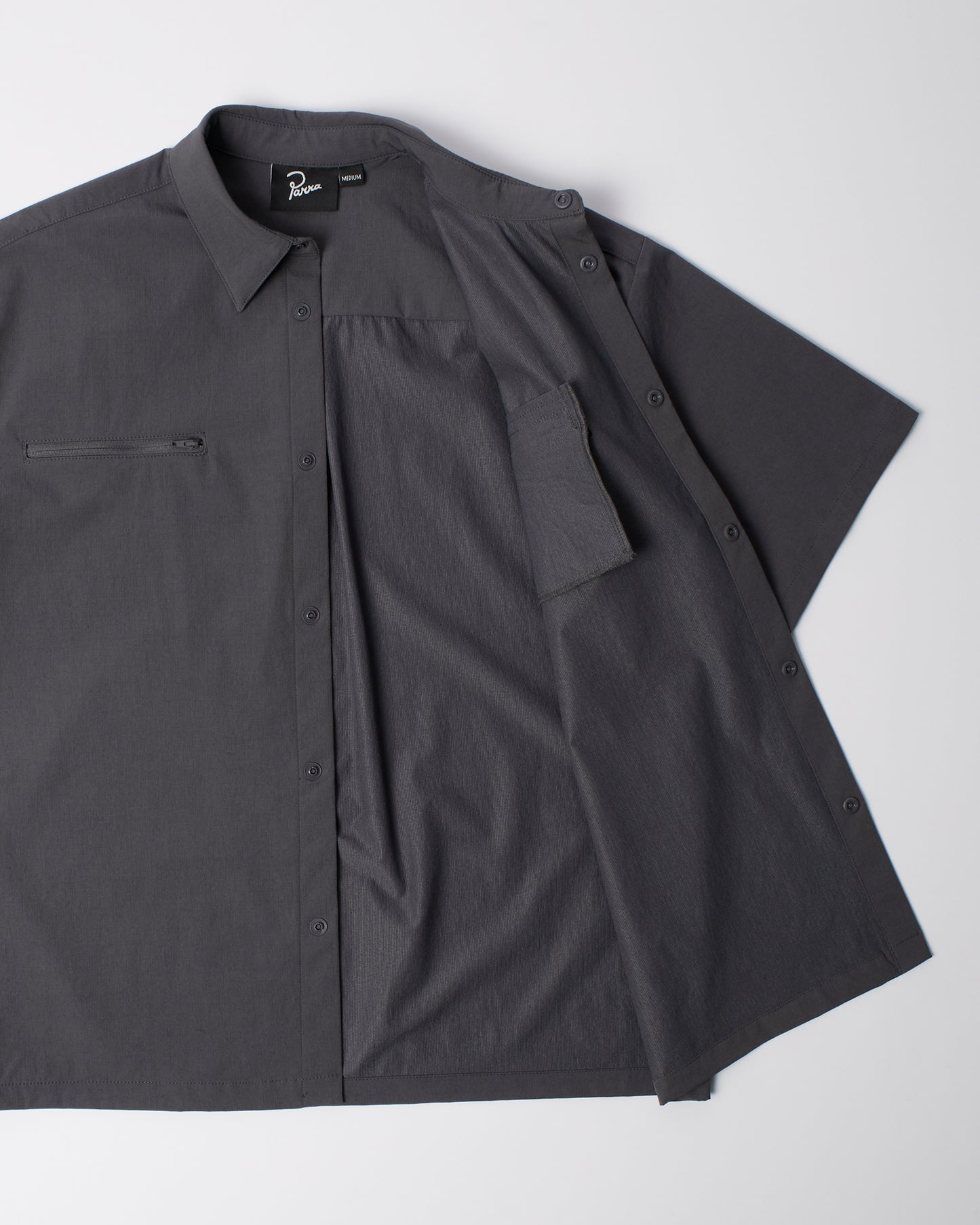 Hardly Hiked Short Sleeve Shirt - Grey
