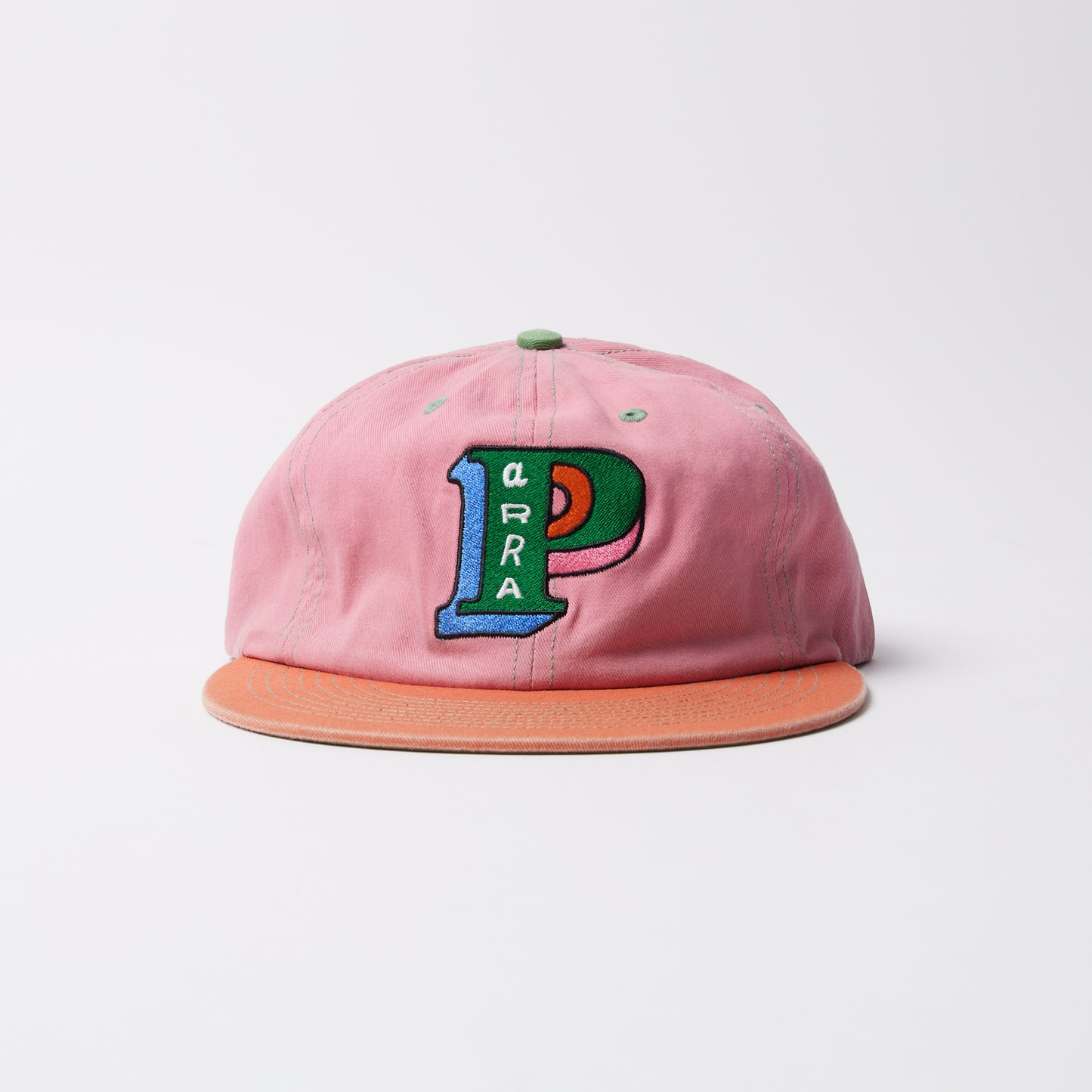 Slanted P 6 Panel Hat - Pink