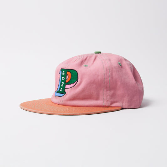 Slanted P 6 Panel Hat - Pink