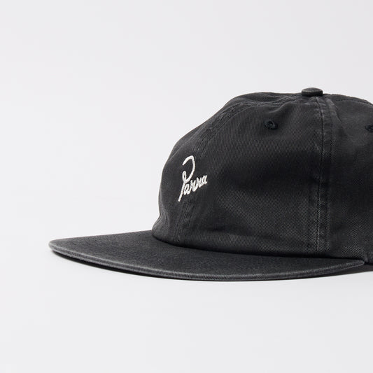 Signature 6 Panel Hat - Black